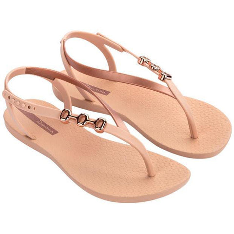 Sandalias Ipanema Sense Slide Fem Beige/Gold