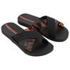 Sandalias Ipanema Sense Slide Fem Black/Tortoise Shell