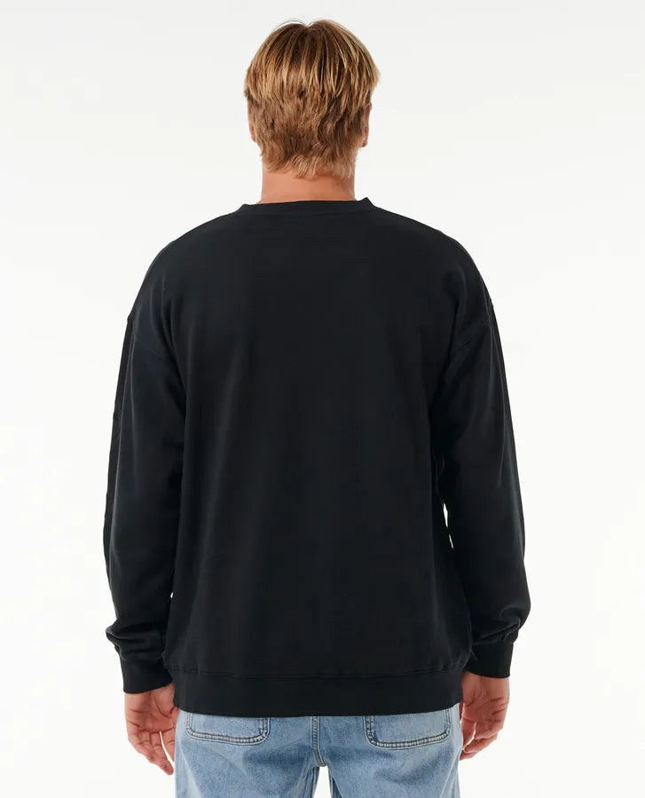 Sudadera Rip Curl Original Surfers Black Crew