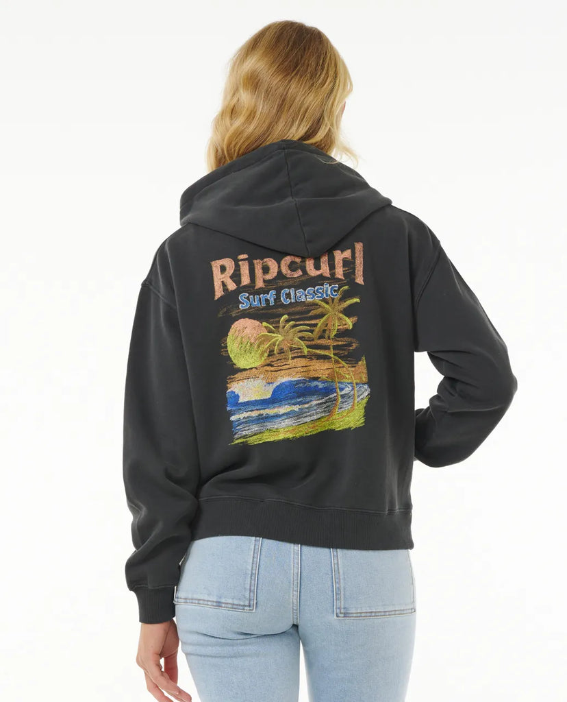 Sudadera Rip Curl High Tide Scenic Zip Fleece Black