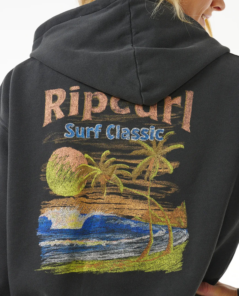 Sudadera Rip Curl High Tide Scenic Zip Fleece Black