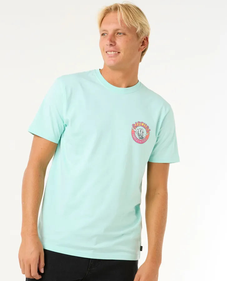 Camiseta Rip Curl Shred Til Light Aqua