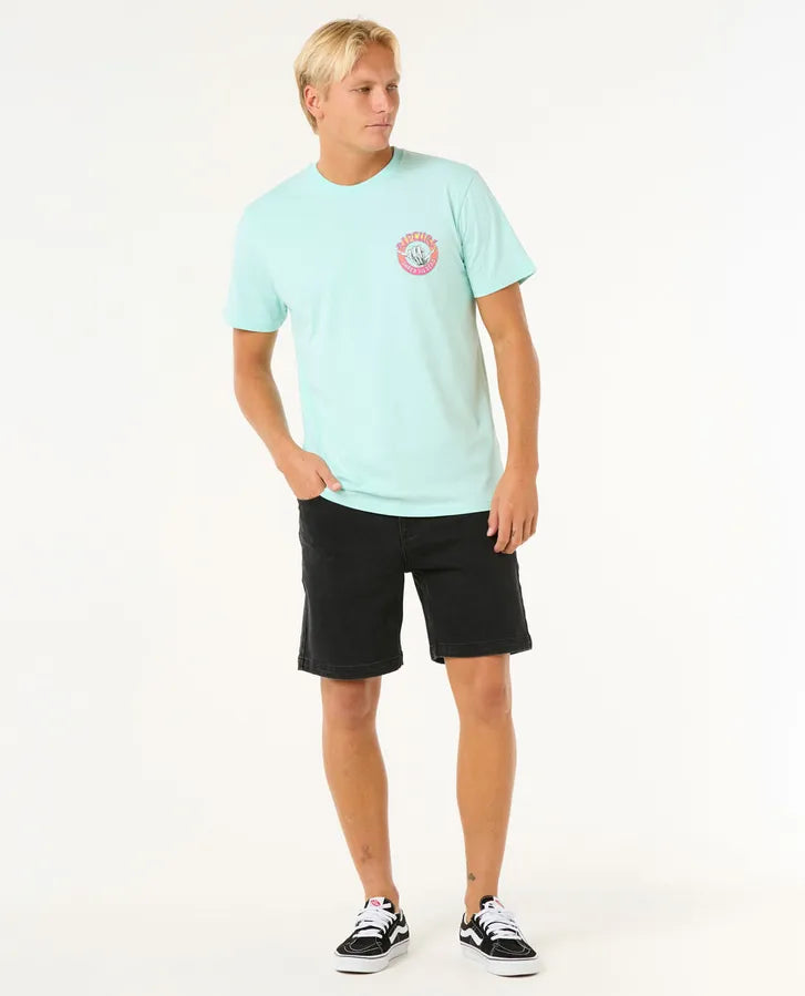 Camiseta Rip Curl Shred Til Light Aqua