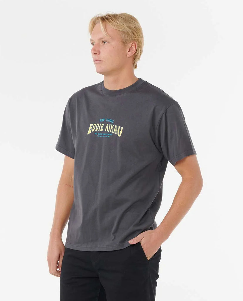 Camiseta Rip Curl The Bay Eddie Would Go Washed Black