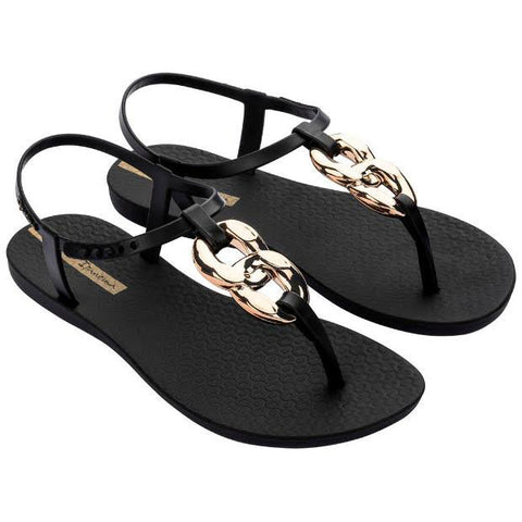 Chanclas Ipanema Anatomica Tan Fem Black Gold