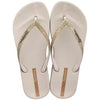 Chanclas Ipanema Anatomica Lolita Fem Beige Glitter