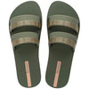 Sandalias Ipanema Mesh Slide Fem Green/Beige