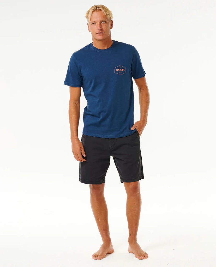 Camiseta Rip Curl Stapler Washed Navy