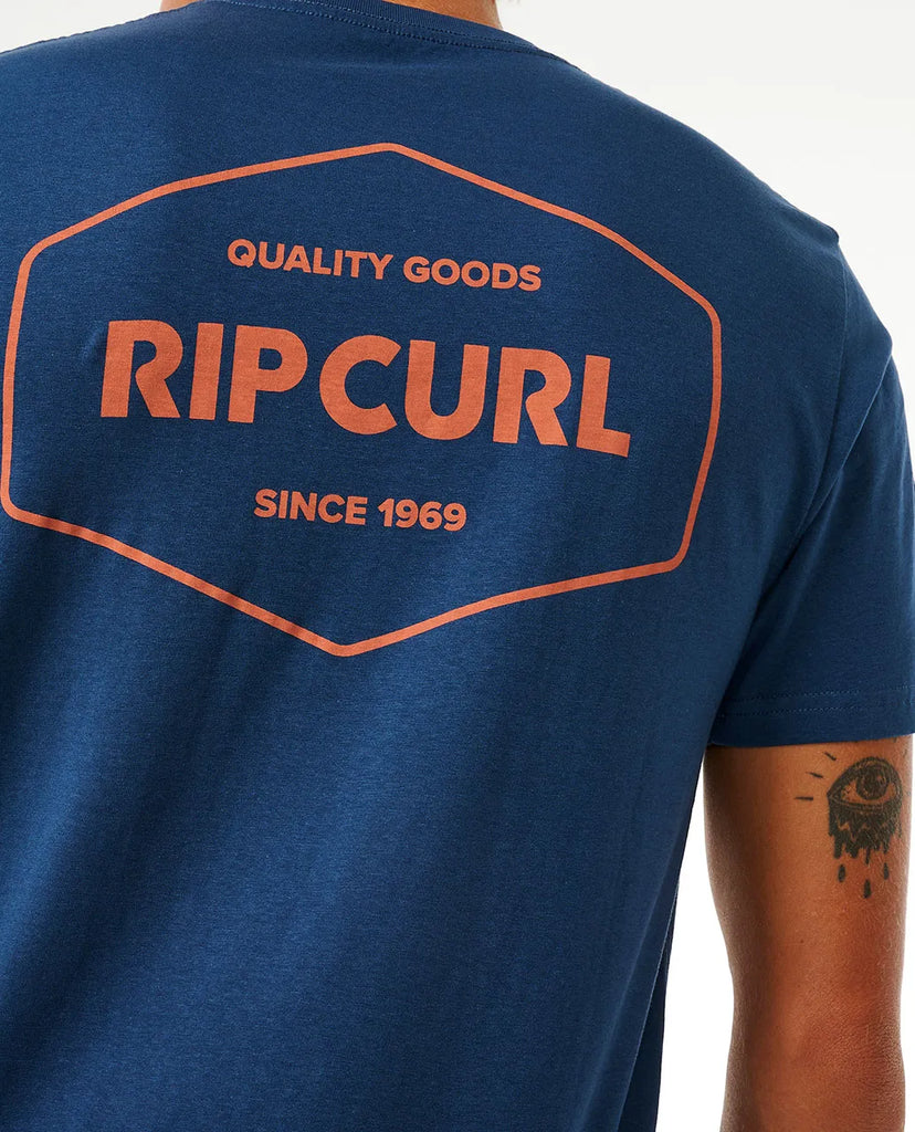 Camiseta Rip Curl Stapler Washed Navy