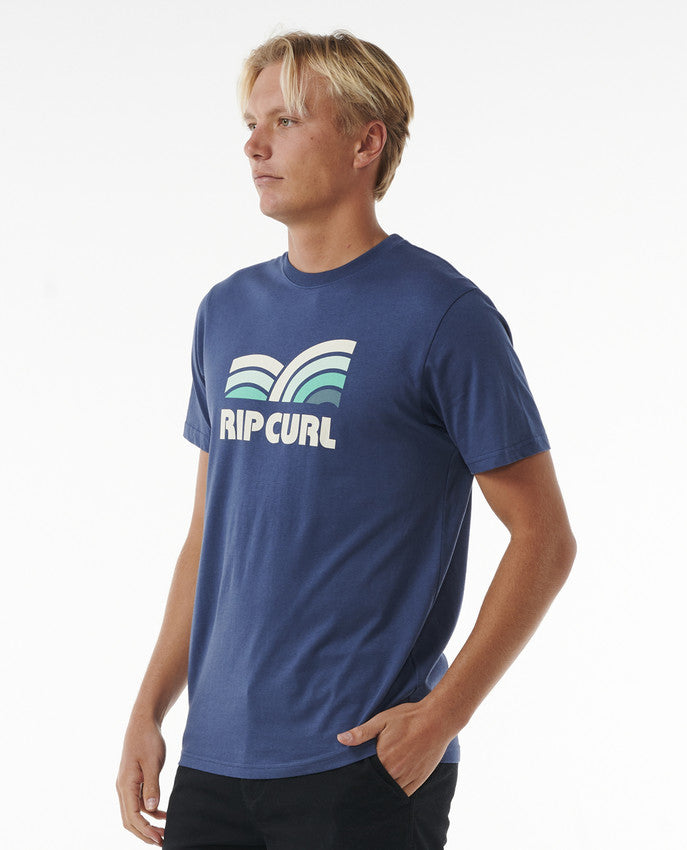 Camiseta Rip Curl Surf Revival Capture Washed Navy