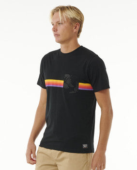 Camiseta Rip Curl Surf Revival Hoffman Pocket Tee Black