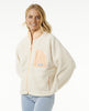 Sudadera Rip Curl Shore Break Polar Fleece Off White