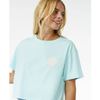 Camiseta Rip Curl Wettie Icon Crop Tee Sky Blue