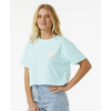 Camiseta Rip Curl Wettie Icon Crop Tee Sky Blue