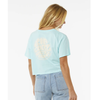 Camiseta Rip Curl Wettie Icon Crop Tee Sky Blue