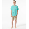 Camiseta Rip Curl Wetsuit Icon Aqua KIDS