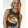 Camiseta Rip Curl Sunset Ribbed Tank Washed Black