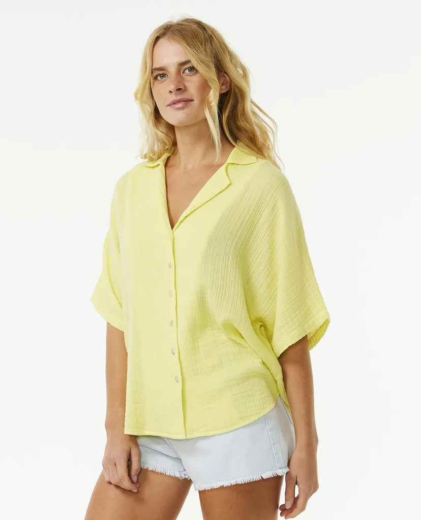 Camisa Blusa Rip Curl Premium Surf Shirt Bright Yellow