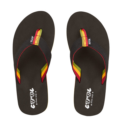 Chanclas Cool Shake Black Rasta