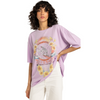 Camiseta Billabong Goes Around Here Peaceful Lilac