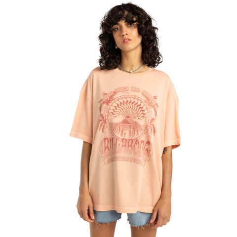 Camiseta Billabong Goes Around Here Peaceful Lilac