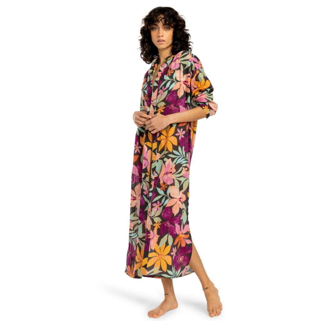 Maxi Vestido Billabong Daylight Night Tropical