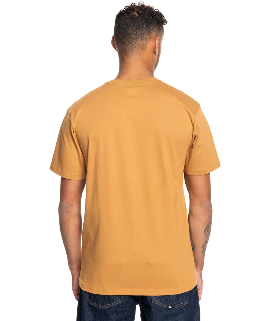 Camiseta Quiksilver Gradient Mountains Bone Brown