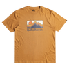 Camiseta Quiksilver Gradient Mountains Bone Brown