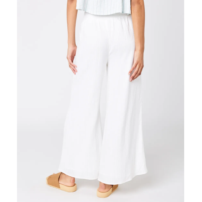 Pantalones Rip Curl Ibiza Wide Leg White