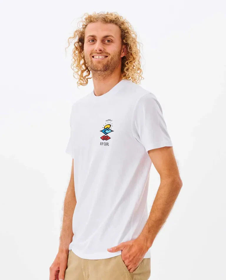 Camiseta Rip Curl Search Icon Tee White