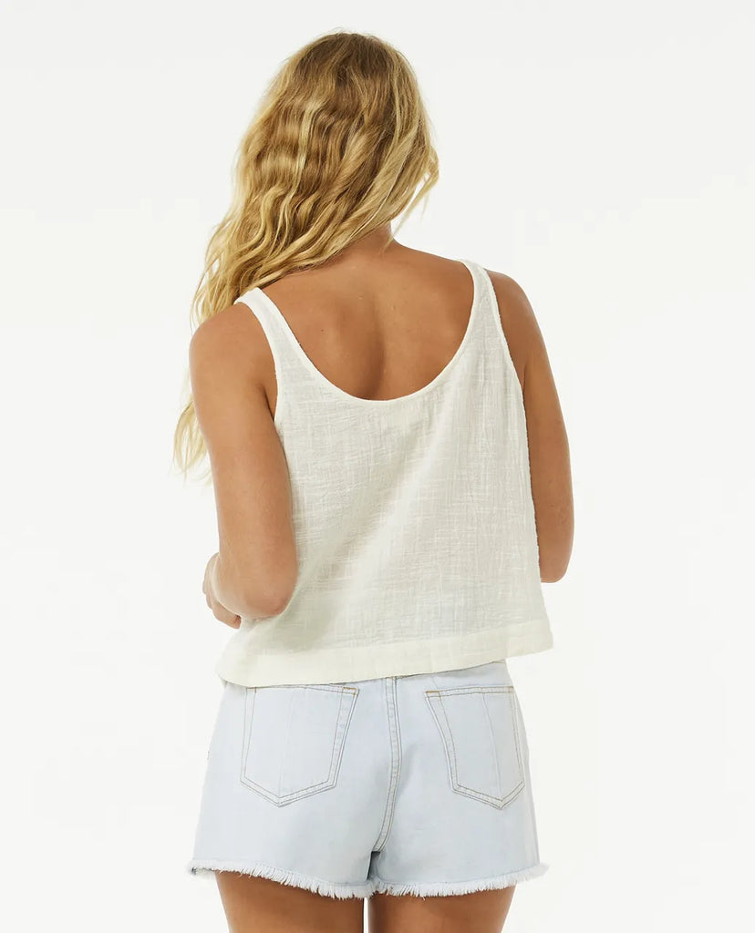 Top Rip Curl Classic Surf Tank Bone White