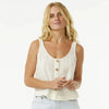 Top Rip Curl Classic Surf Tank Bone White