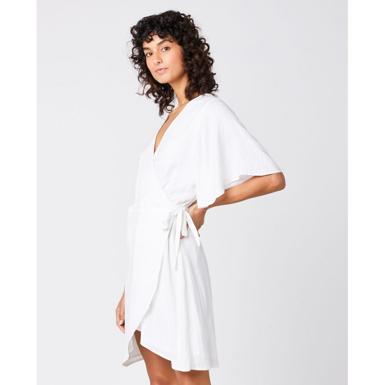 Vestido Rip Curl Ibiza Wrap Dress White