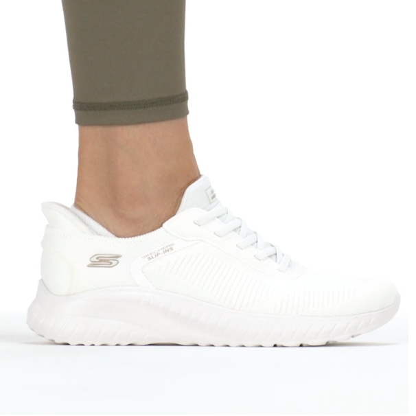 Zapatillas Skechers Slip Ins Bobs Squad Chaos Off White