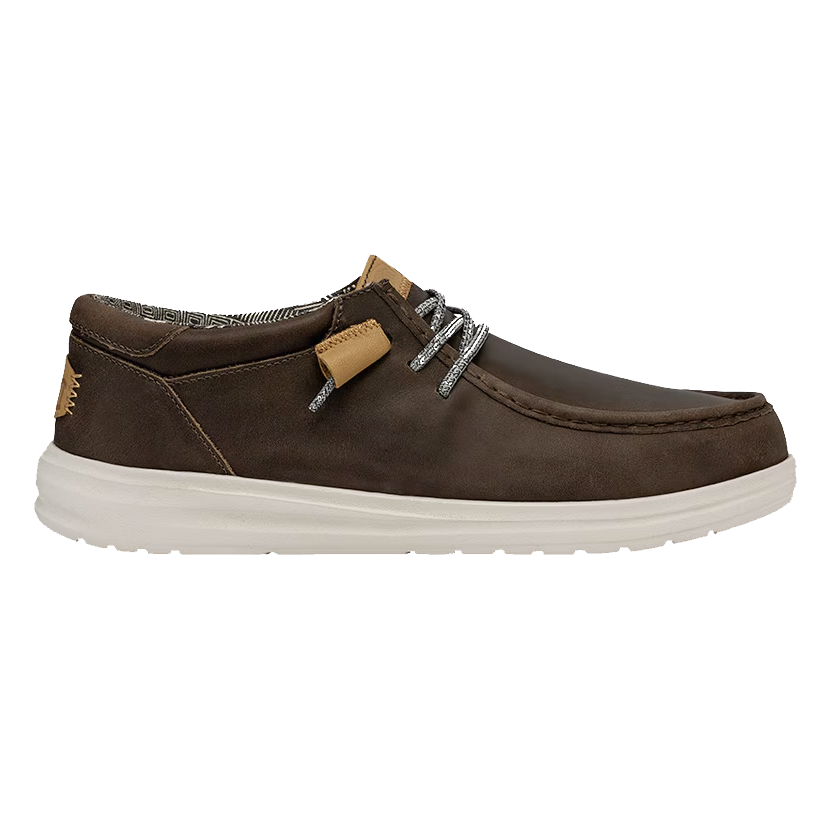 Zapatillas Hey Dude Wally Grip Craft Leather Grey