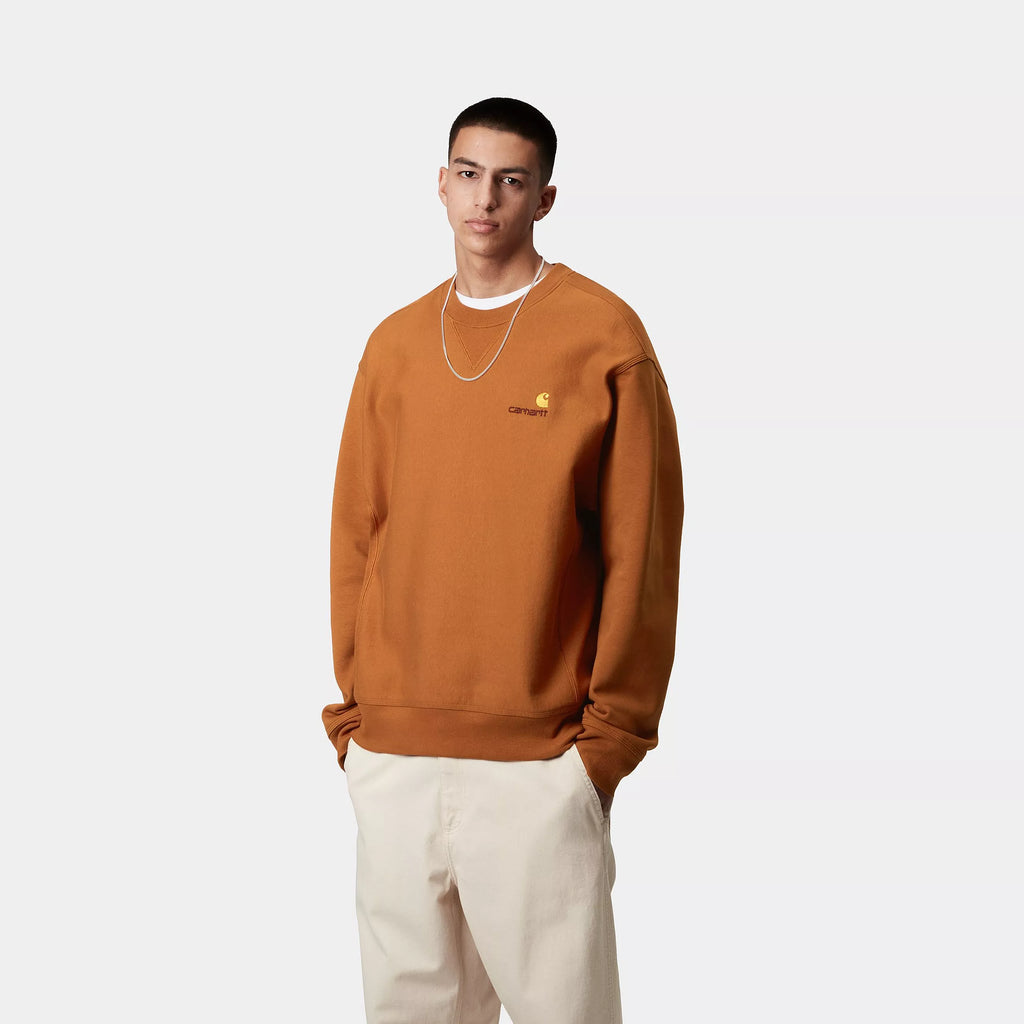 Sudadera Carhartt Wip American Script Sienna