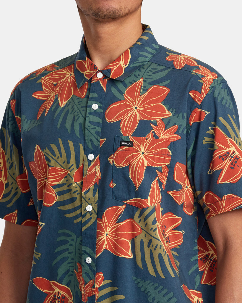 Camisa Rvca Wild Hibiscus