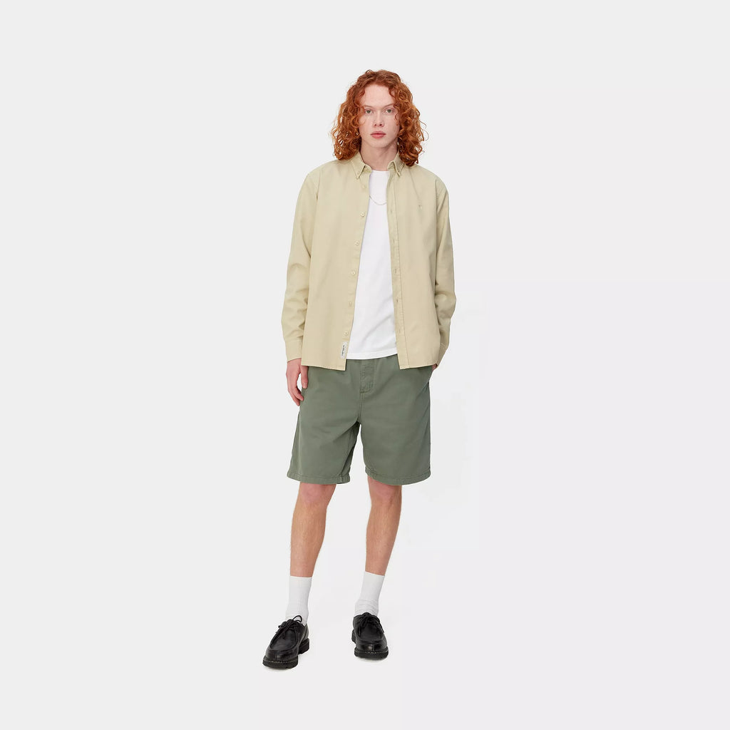 Bermudas Carhartt Wip Flint Short Park Garment Dyed