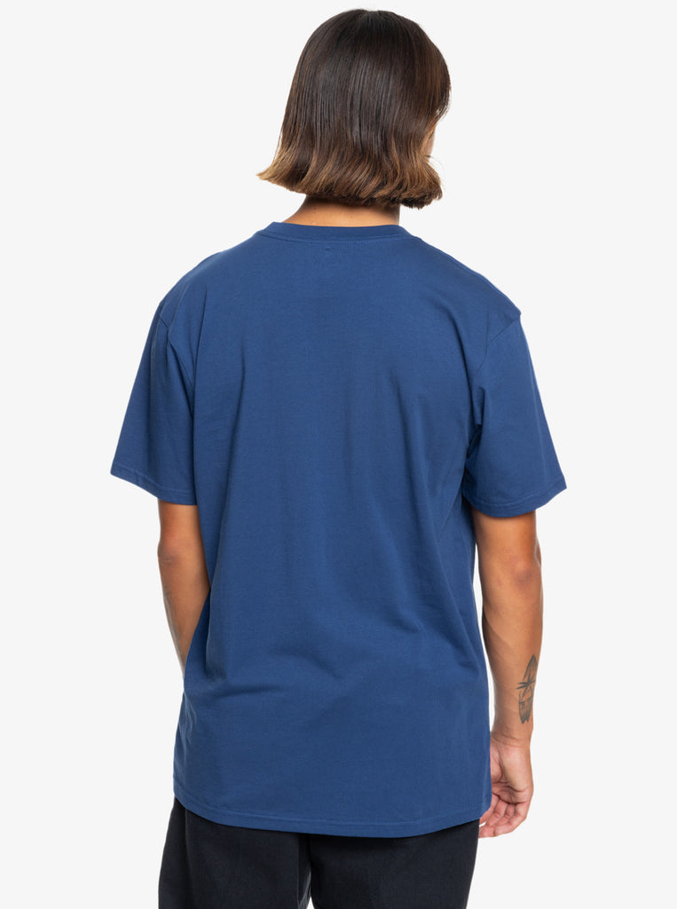 Camiseta Quiksilver Range Life Front Estate Blue