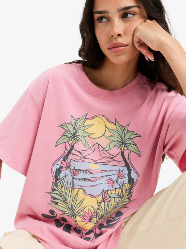 Camiseta Roxy Sunnyoversize Orchid Smoke