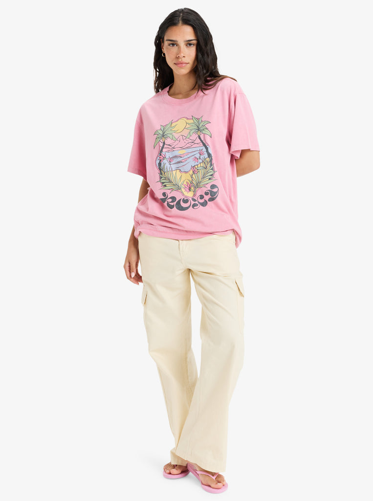 Camiseta Roxy Sunnyoversize Orchid Smoke