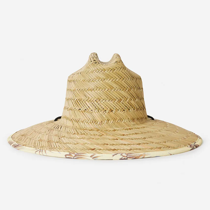 Sombrero Rip Curl Mixed Straw Sun Hat Vintage Yellow