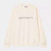 Sudadera Carhartt Wip Rivet Script Sweat Natural