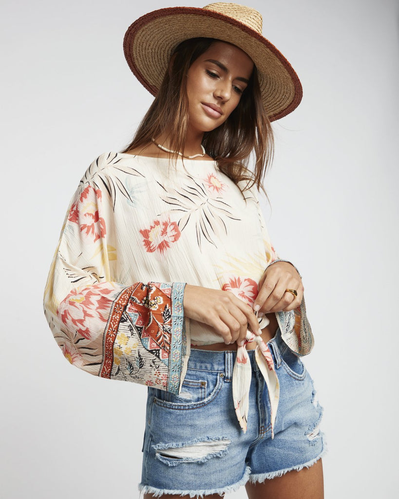 Blusa Billabong Back Round Whisper