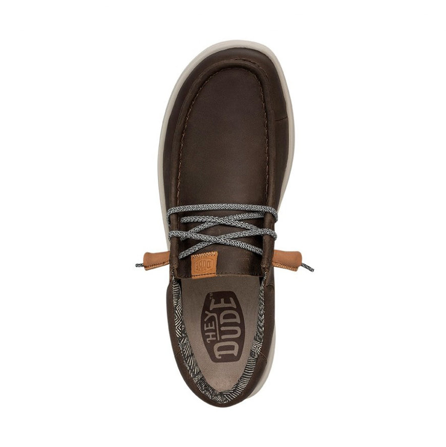 Zapatillas Hey Dude Wally Grip Craft Leather Grey